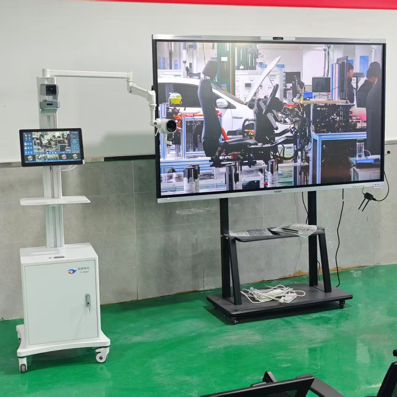 可视化移动实训教学录播推车,实训教学推车SY-M302V